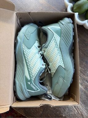 adidas Terrex Women’s Tracefinder Trail Running Shoes in Sage Green